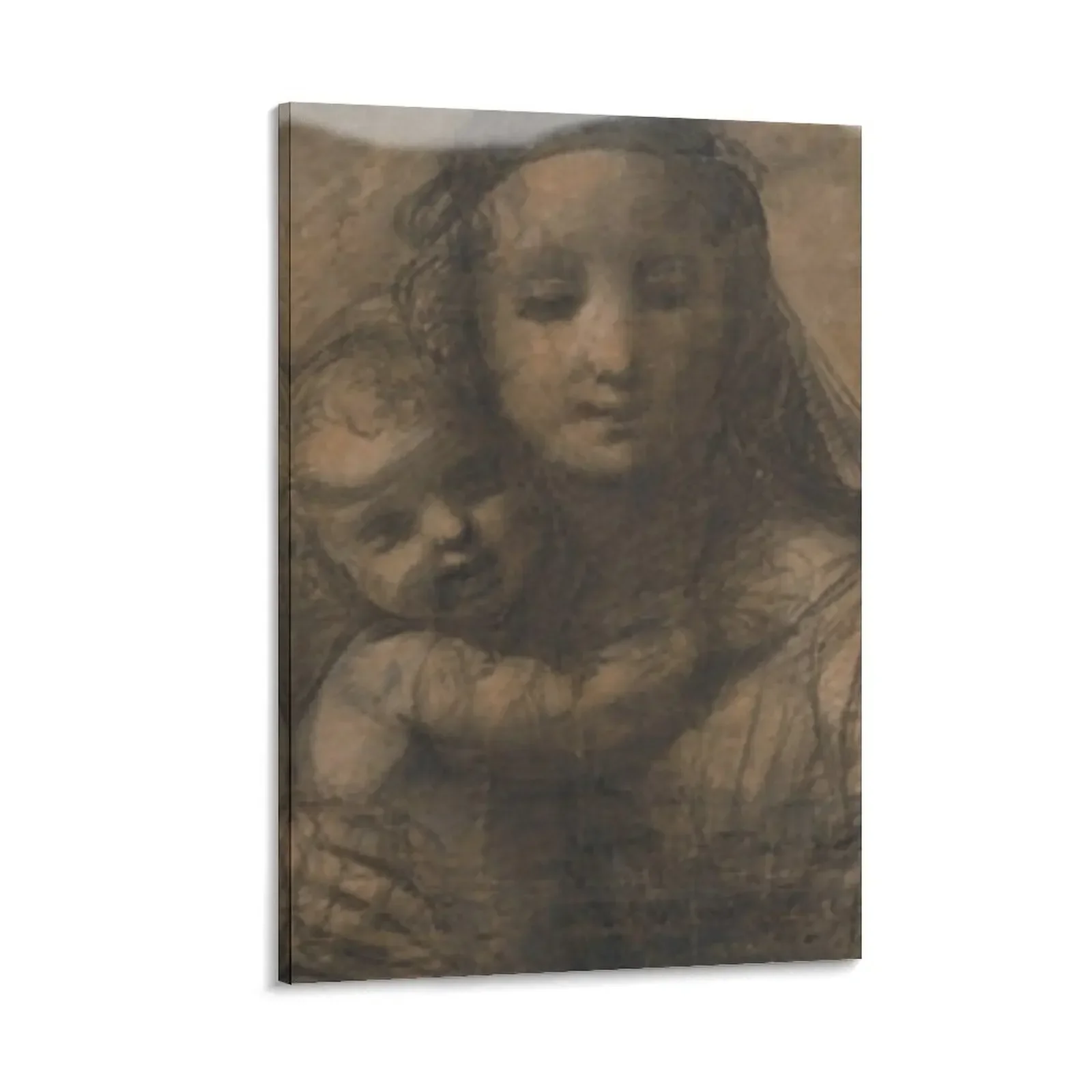 

Madonna and Child, Drawing by Raphael Sanzio, with his Signature (ACCI - V2) Canvas Painting home decor