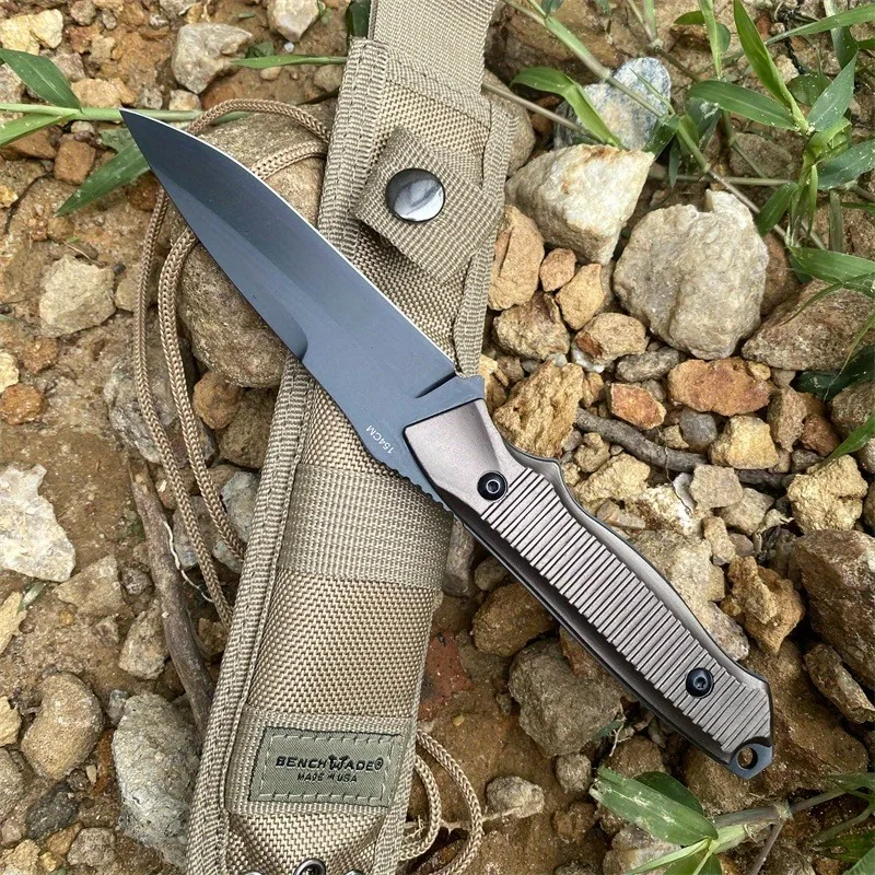 BM 140BK 알루미늄 합금 핸들 전투 군사 고경도 다기능 등산 도구 날카로운 절단 남자 선물