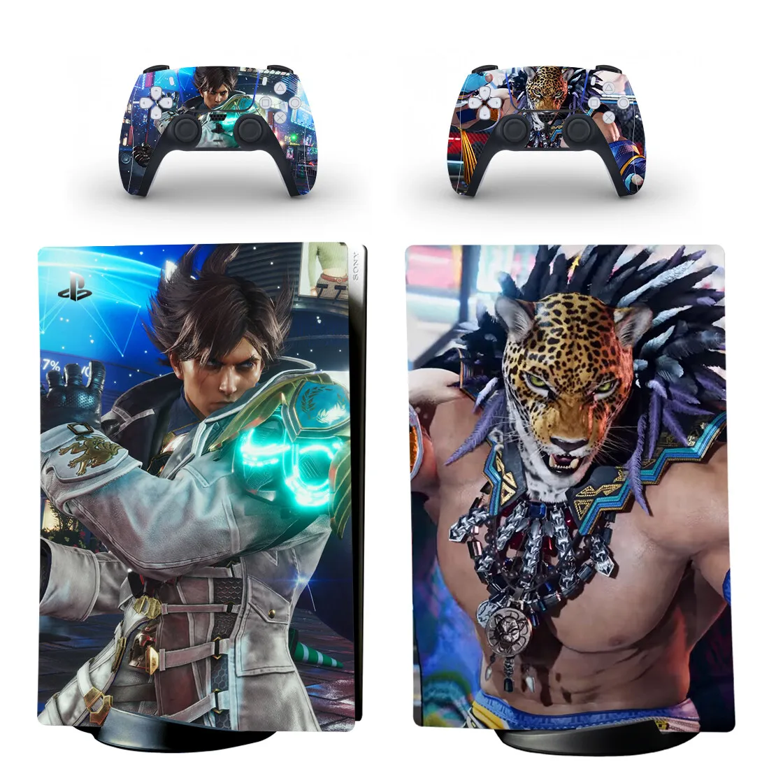 Game Tekken 8 PS5 Digital Skin Sticker Decal Cover for Console and 2 Controllers PS5 Skin Sticker Vinyl