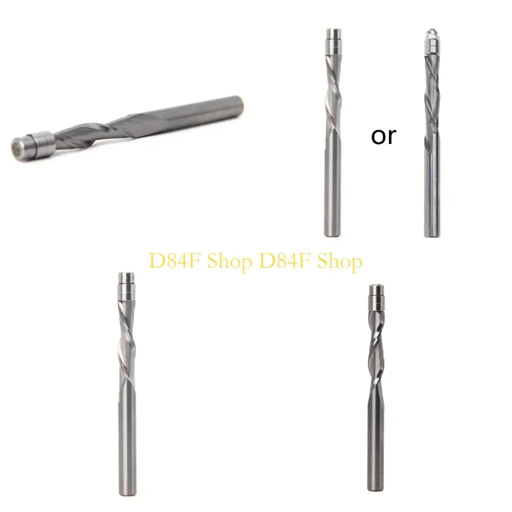 

D84F 6mm Shank Up Down Milling Cutter Router Bits Steel End Mill Carving Woodworking Milling Cutter Tools