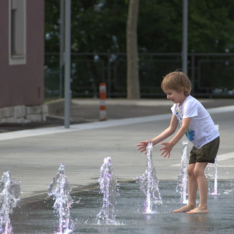 New Popular Dry Fountain, Interactive Dancing Fountain for City Squares and Commercial Centers