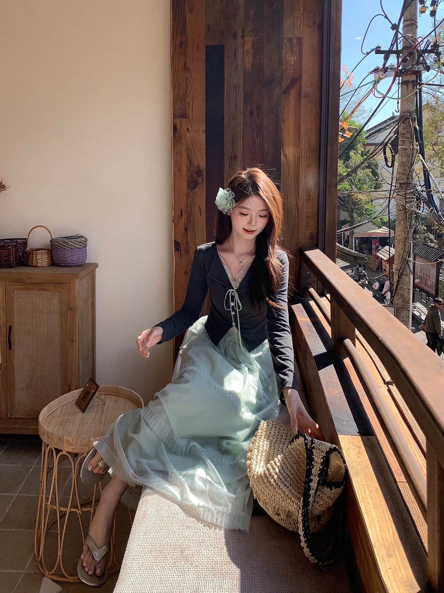 

ey Me Splice Knitted Top Women's Slim Fit Casual Sle Long Sve V-Ne Knitted irt Spring New Sle Small Size