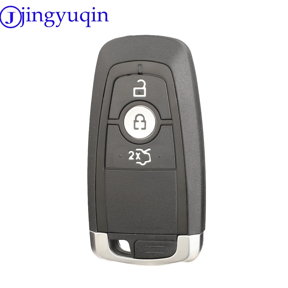 jingyuqin New Remote Car Key ID49 434Mhz For Ford Edge S-MAX Galaxy KA+ Figo 3 Buttons