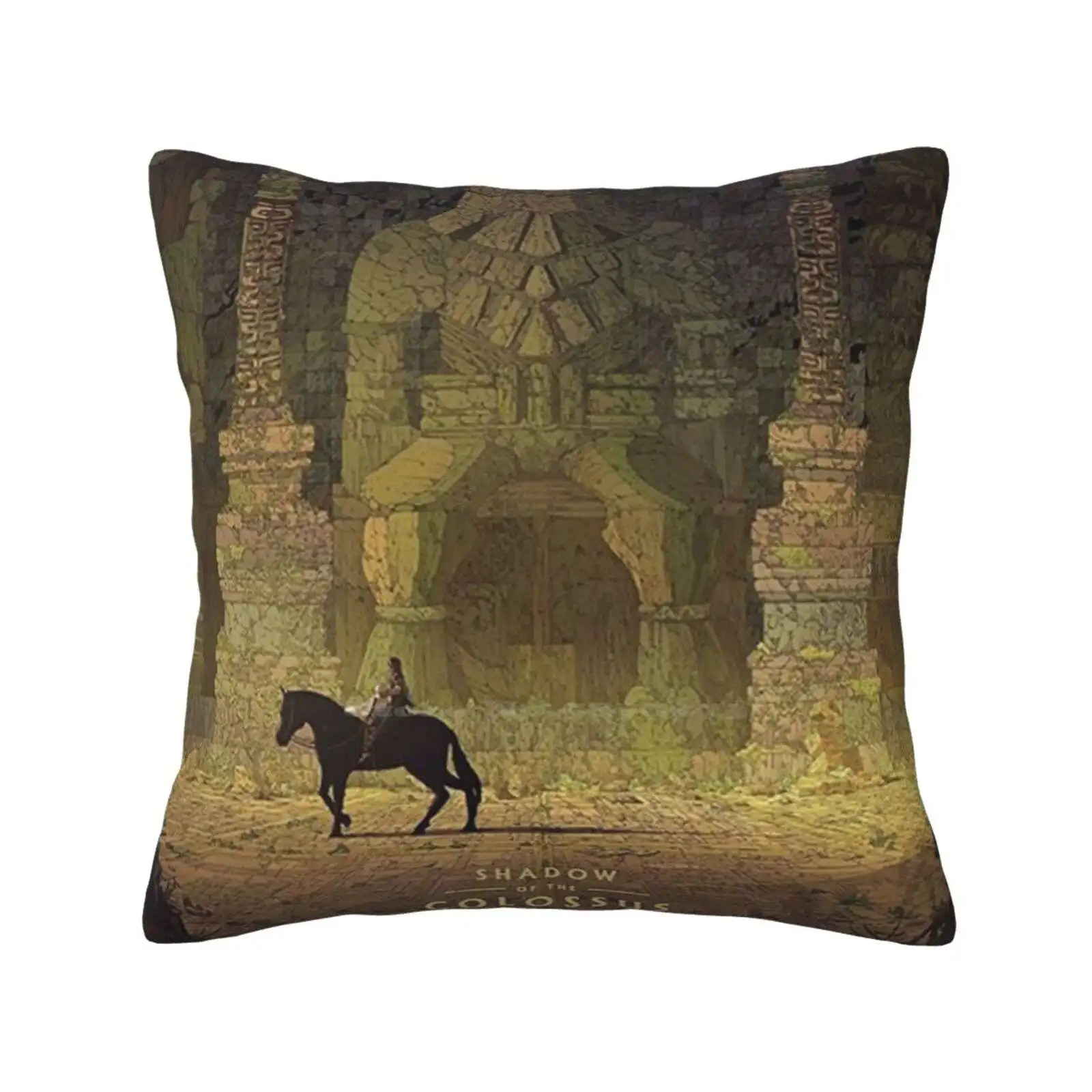 Shadow Of Colossus Game Poster Fashion Sofa Throw Pillow Cover Pillowcase Shadow Of The Colossus Ico Wander Gaming Video Game