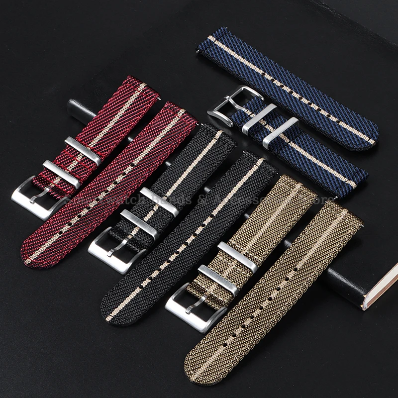 20mm 22mm Quick Release Nylon Watch Band for Huawei Watch GT3/GT2 42/46mm for Tudor Band Weave Soft Wrist Band for Samsung Watch