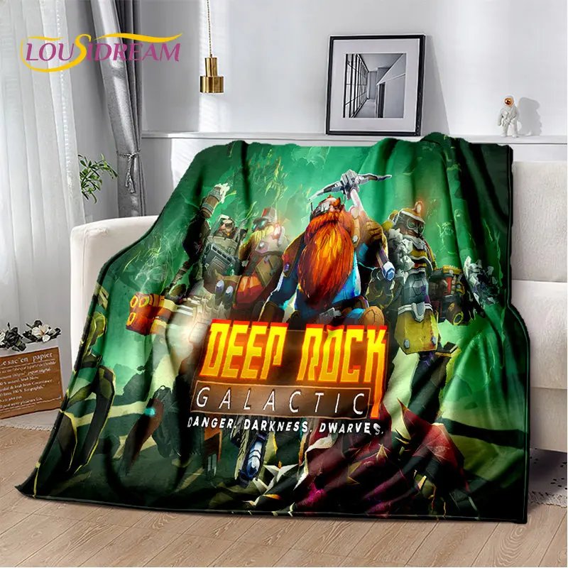 

DRG Deep Rock Galactic Game Gamer Soft Plush Blanket,Flannel Blanket Throw Blanket for Living Room Bedroom Bed Sofa Picnic Cover