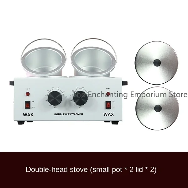 

Double head chocolate melting pot Manual soap butter melting pot chocolate heat and adjust the temperature 700ml