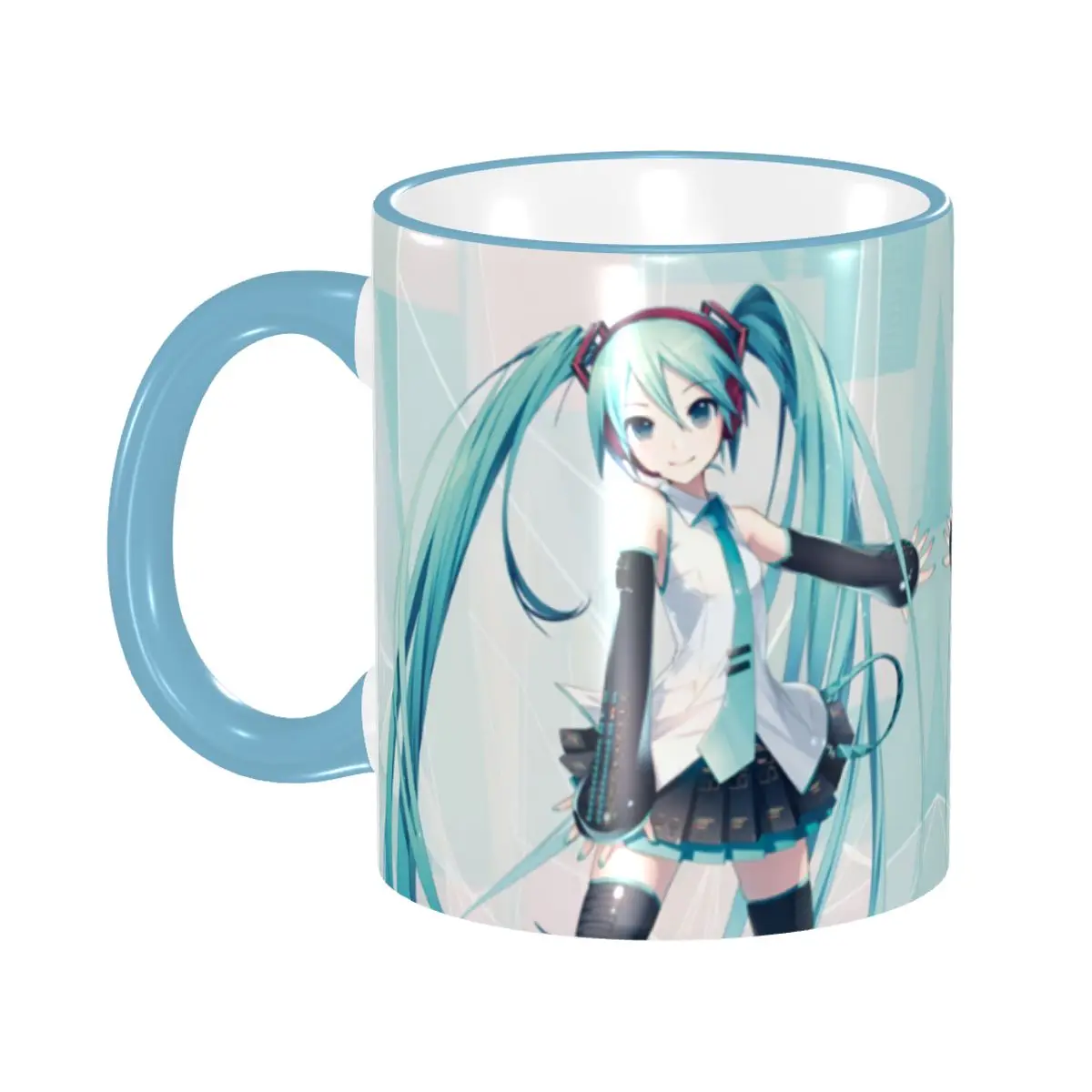 

Персонализированные кружки H-Hatsunes DIY Mikus Y2k Vocaloid: керамические чашки для чая, молока и кофе с мультяшными персонажами