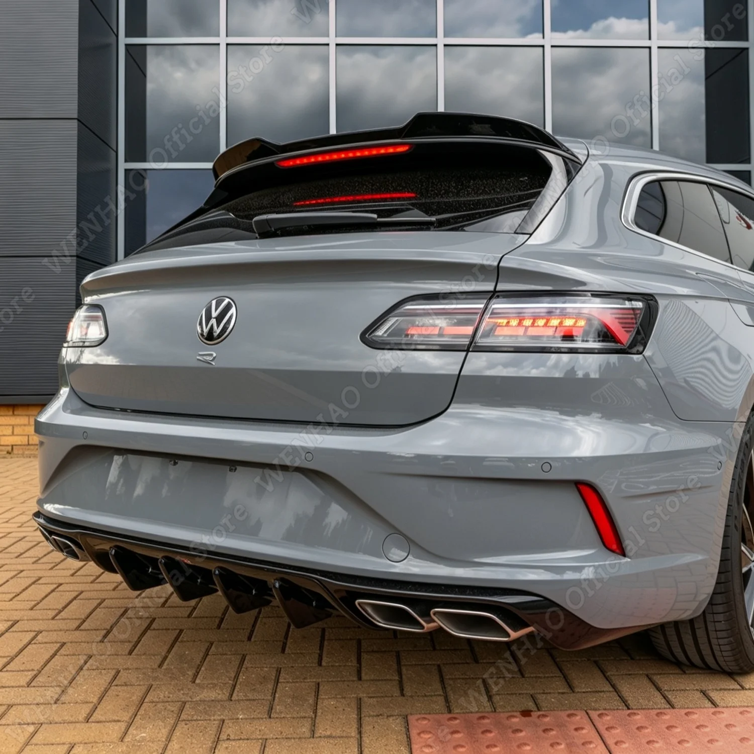 Maxton Style Car Rear Trunk Roof Spoiler Wing For Volkswagen Arteon Shooting Brake Mk1 Facelift 2021-2026 Spoiler Cap Tuning
