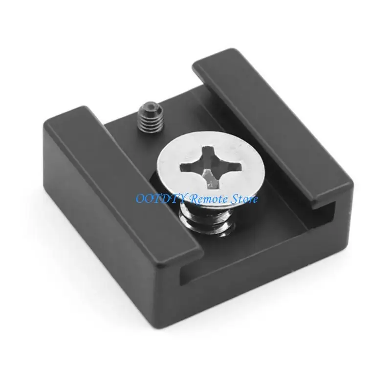 

DXAB Aluminum Adapter Bracket Hot Shoe with 1/4 Thread for Camera Cage Flash Shoe