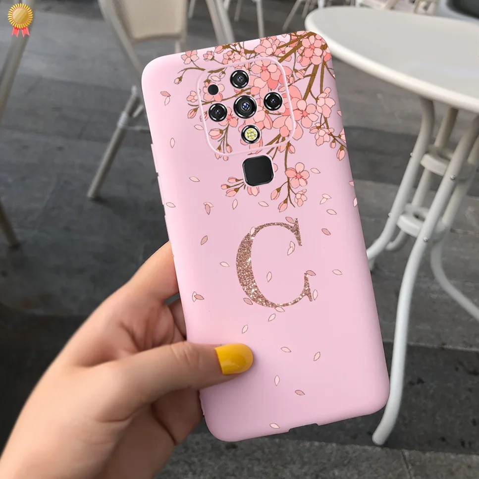 For Tecno Camon 16SE 16Pro 16Premier 16 SE Pro Premier Case Luxury Cute 26 Letters Soft TPU Silicone Phone Case Back Cover Funda