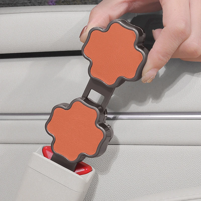 

2Pcs Car Safety Belt Buckle Extension Universal Seatbelt Extender Plug Heavy Duty Safety Belt Adapter for Most Cars