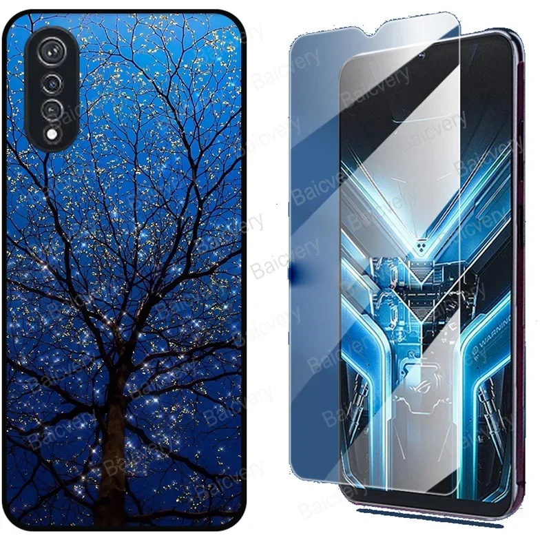 Patterned Cases for Cubot X70 Shockproof Silicone Ultra Thin Phone Back Cover With Tempered Glass Film