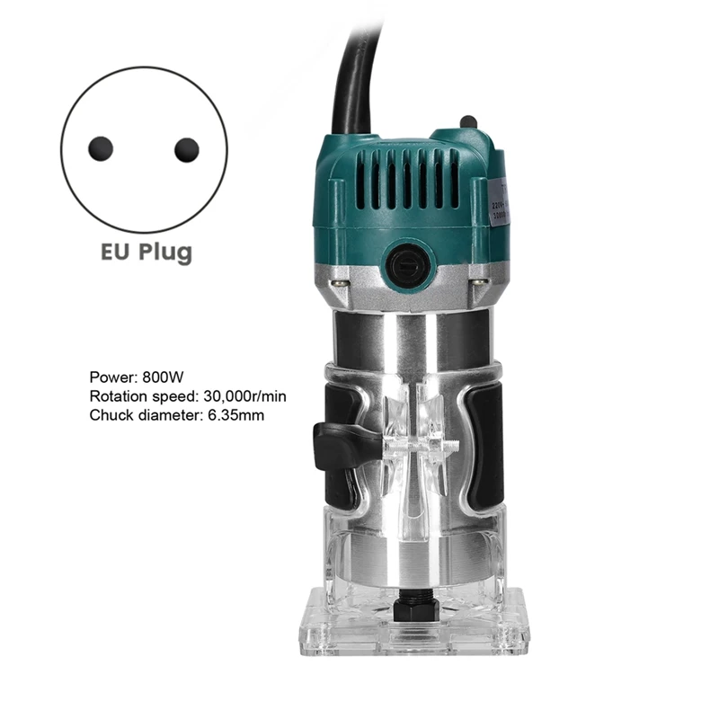 Electric Wood Router Trimmer Woodworking Milling Engraving Slotting Cutter Machine Electric Trimmer Wood Edge