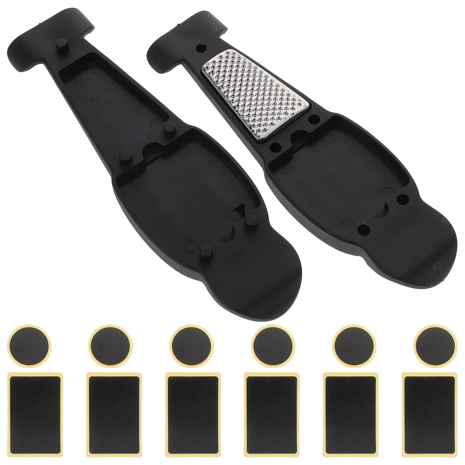 

1Set Bicycle Tire Patch Kit Multi-Function Portable Bike Tube Patch Repair Kit Elastic Repair Patches for Tires