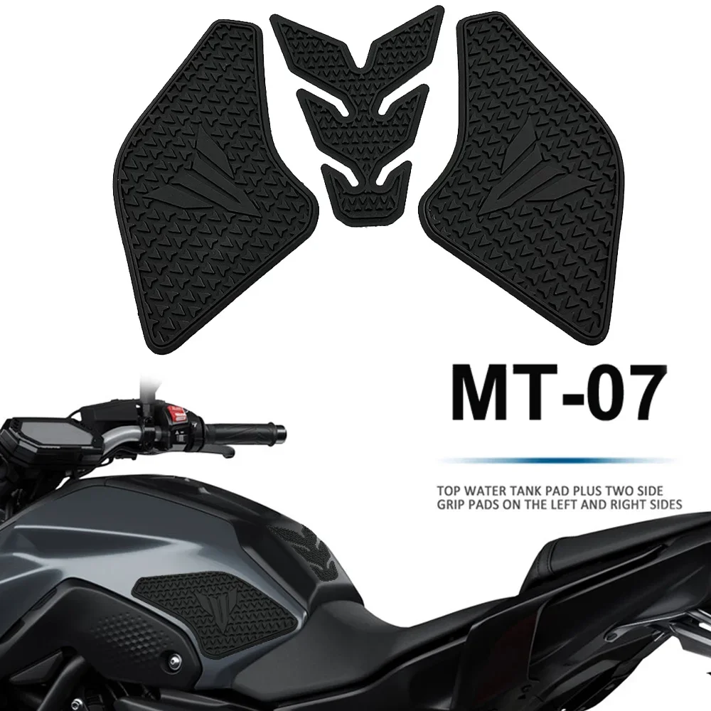 

FOR YAMAHA MT07 MT-07 MT 07 2021 2022 2023 Motorcycle Accessories Non-slip Side Fuel Tank Stickers Waterproof Pad Rubber Sticker