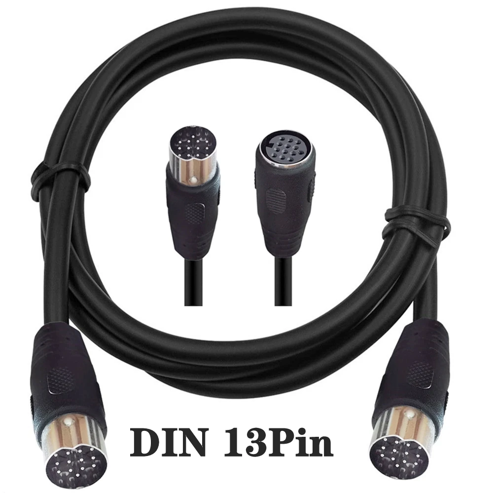 DIN 13Pin Cable Male To Female 13-Pin Extended Cable Large 13P Cable Beauty Equipment Line Stage Atomizer Cable Cord 1m 1.5m 3m