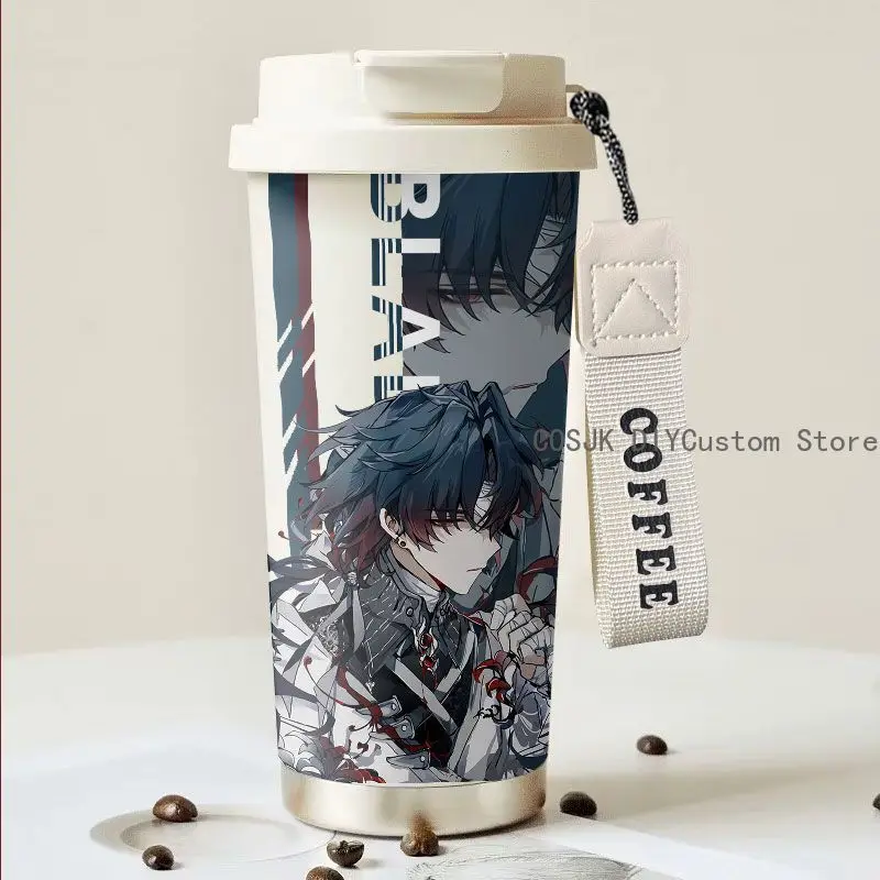 Honkai: Star Rail Anaxa Blade Cute Large Capacity Thermos Insulated Cup Stainless Steel Water Cup Portable Dual Drinking Cup - view 6