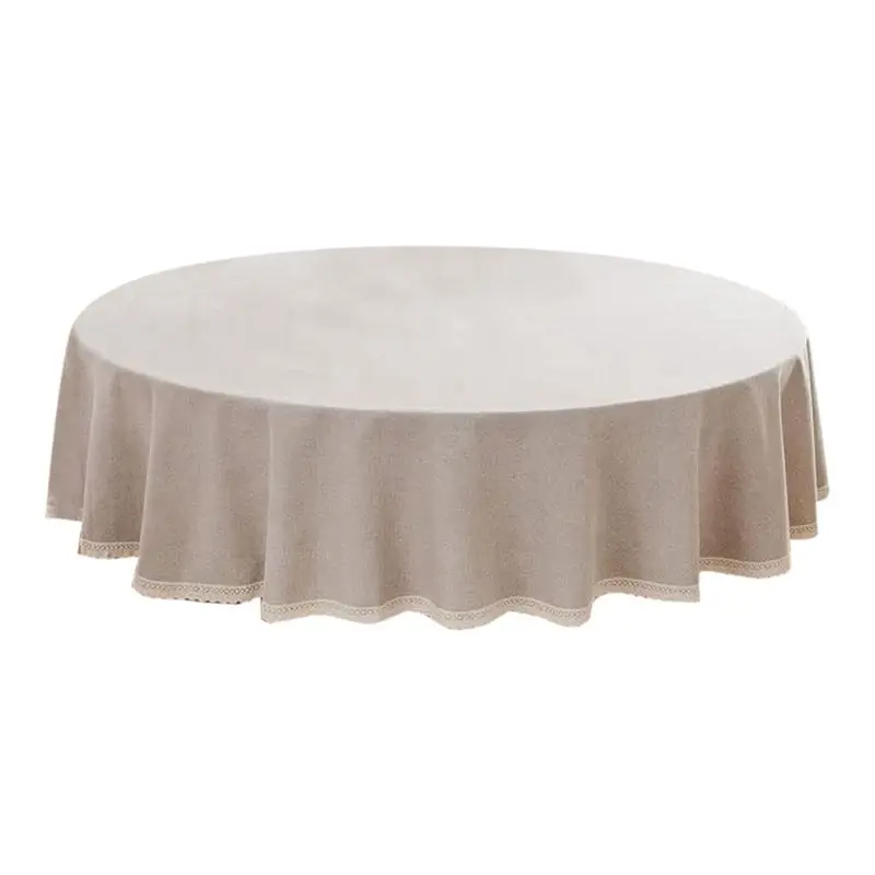 ABKJ-Lace Round Tablecloth - Stain, Splash, Oil And Fabric Tablecloth,Washable Decorative Kitchen Tablecloth