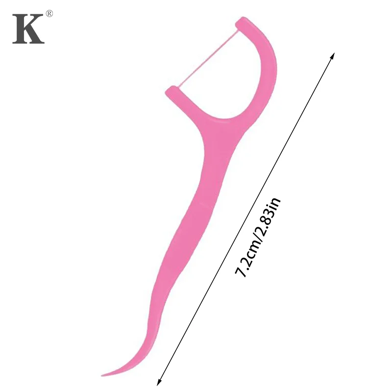 

50/100/200pcs Ultra-Fine Floss Strawberry Flavor Home Set Portable And Disposable Care Floss Rods Deep Cleaning For Oral Care