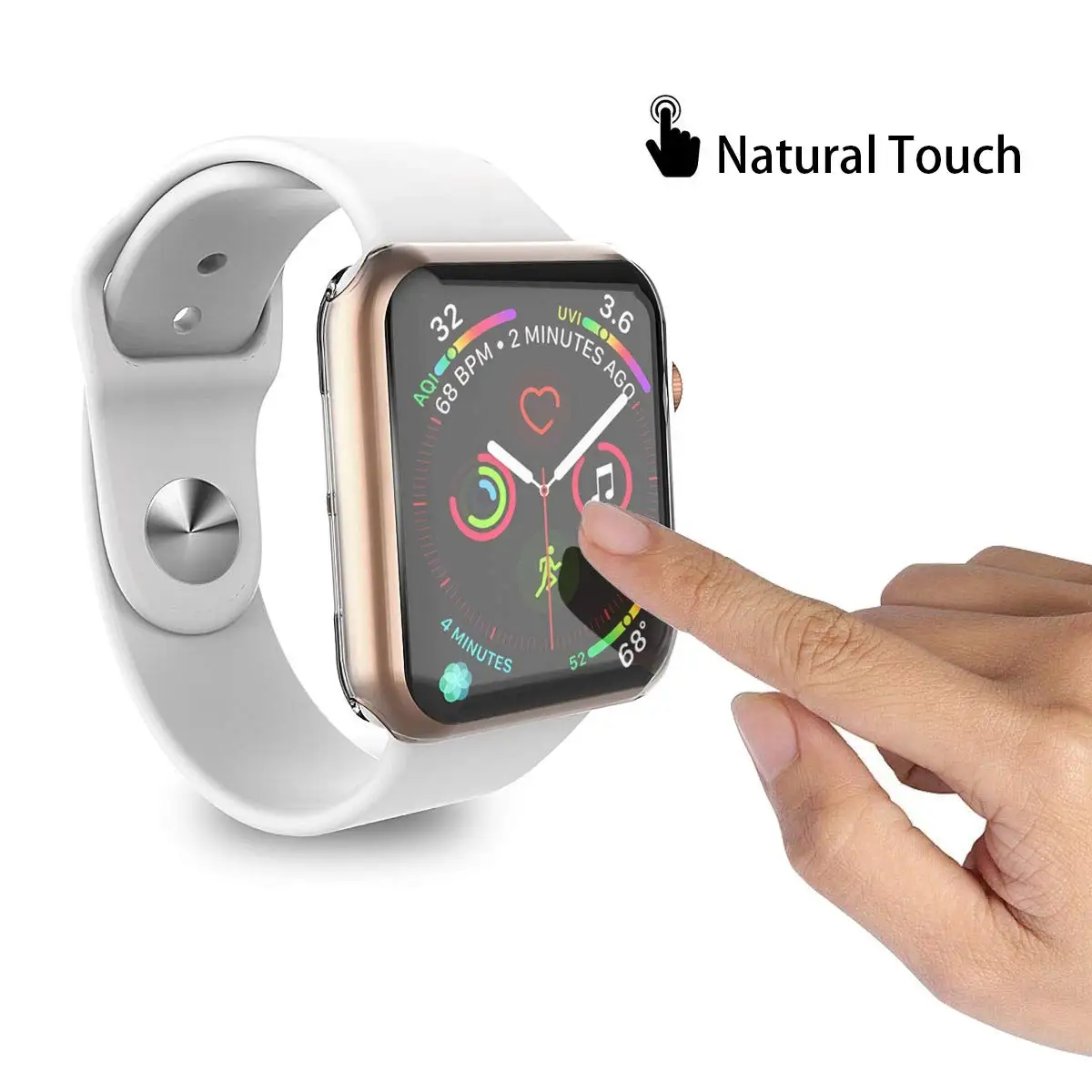 Soft Clear TPU Screen Protector Case For Apple Watch 45mm 41mm 44MM 40MM 42MM 38MM Full Bumper Cover For IWatch 7/6/SE/5/4/3/2/1