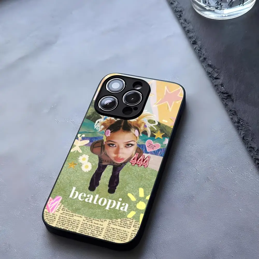 Singer Beabadoobee Mouse Pad Tempered Glass For iPhone 13 14 16 12 15 11 Pro Max Plus Mini X XR SE2020 Coque