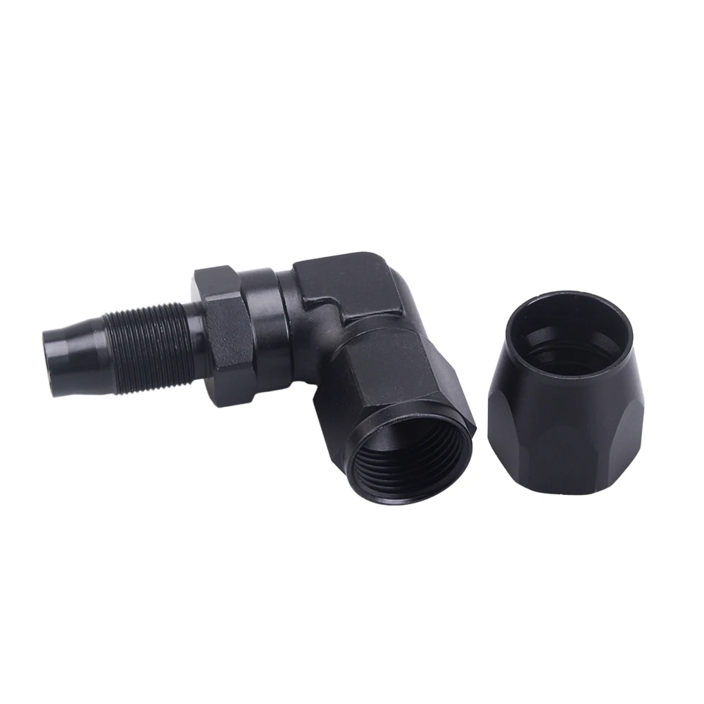 Straight 45 Degree 90 Degree Aluminum AN4 6 8 10 12 16 Forged Type Swivel Hose End Fitting Adapter Oil Cooler Fuel Line