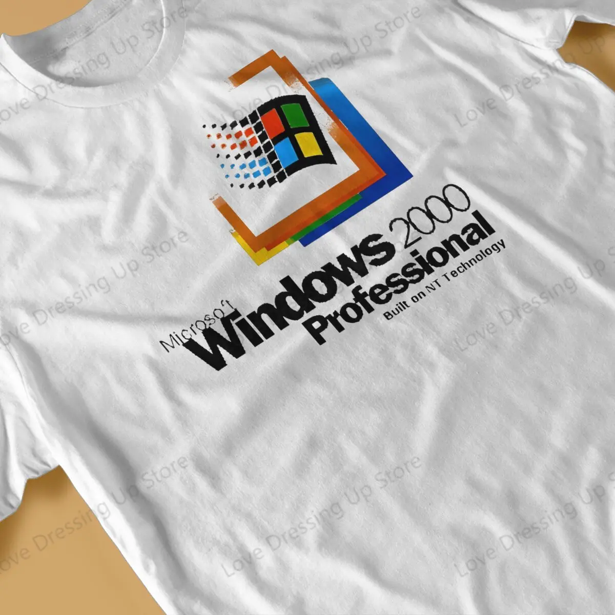 Windows 95 Computer System Accessories Windows 2000 Startup T Shirt Punk Men Tees Summer Clothing COTTON O-Neck TShirt