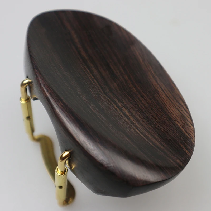 1pcs 4/4 Violin Chinrest Central Type Violin Chin Rest With Clamps/Bracket/screw Ebony Wood