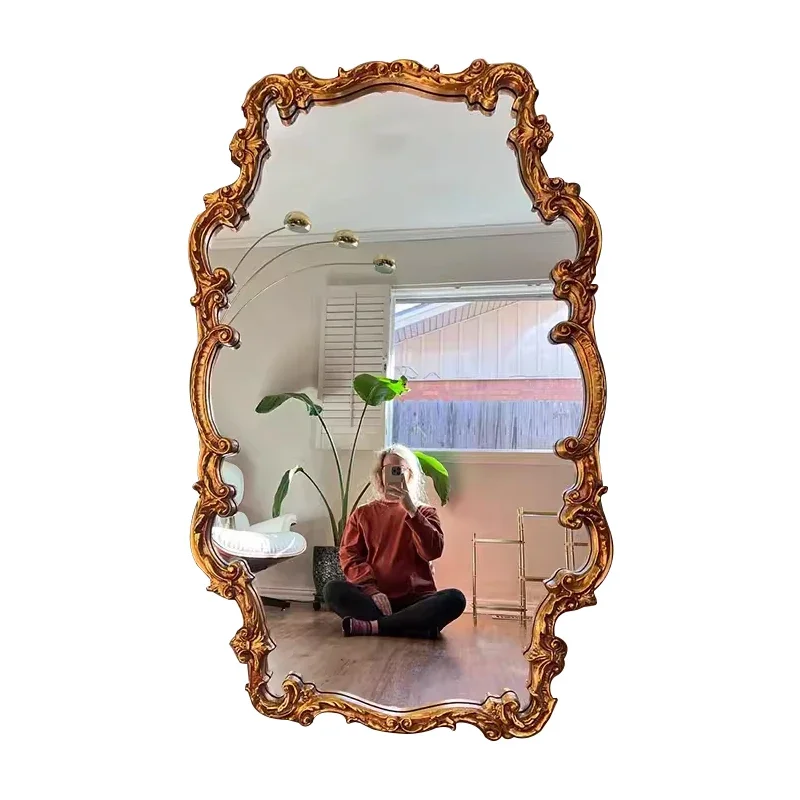 

Irregular Mirror Vintage European Aesthetic Abnormity Dressing Mirror