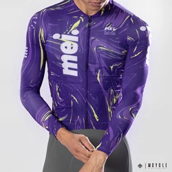 Mcycle New Style Cycling Wear Clothing OEM Comfortable Quick Dry Bicycle Bike Shirt Breathable Long Sleeves Cycling Jersey Man