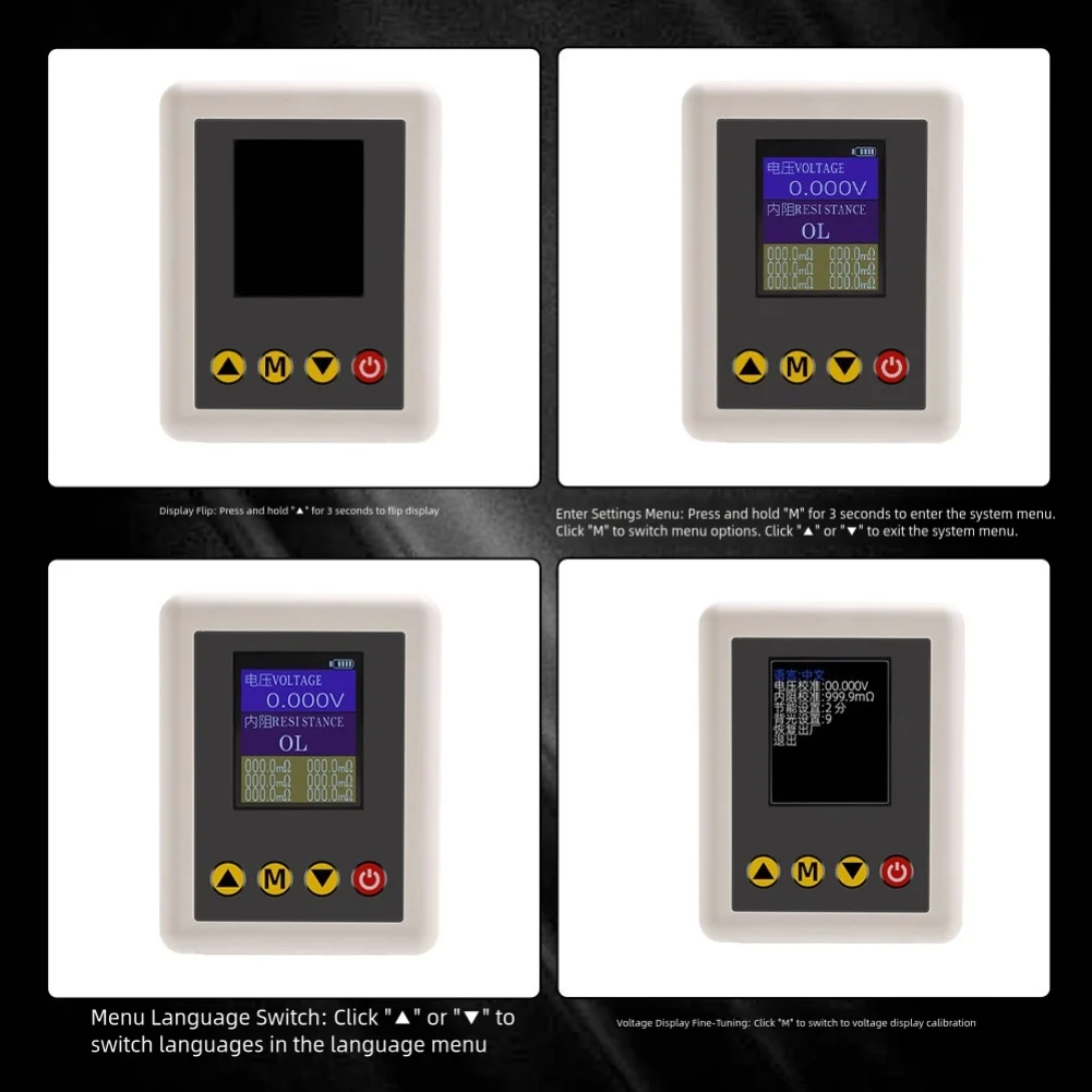 

Тестер внутреннего сопротивления напряжения батареи с автоматическим отключением и шестью памятью данных для эффективного тестирования производительности батареи