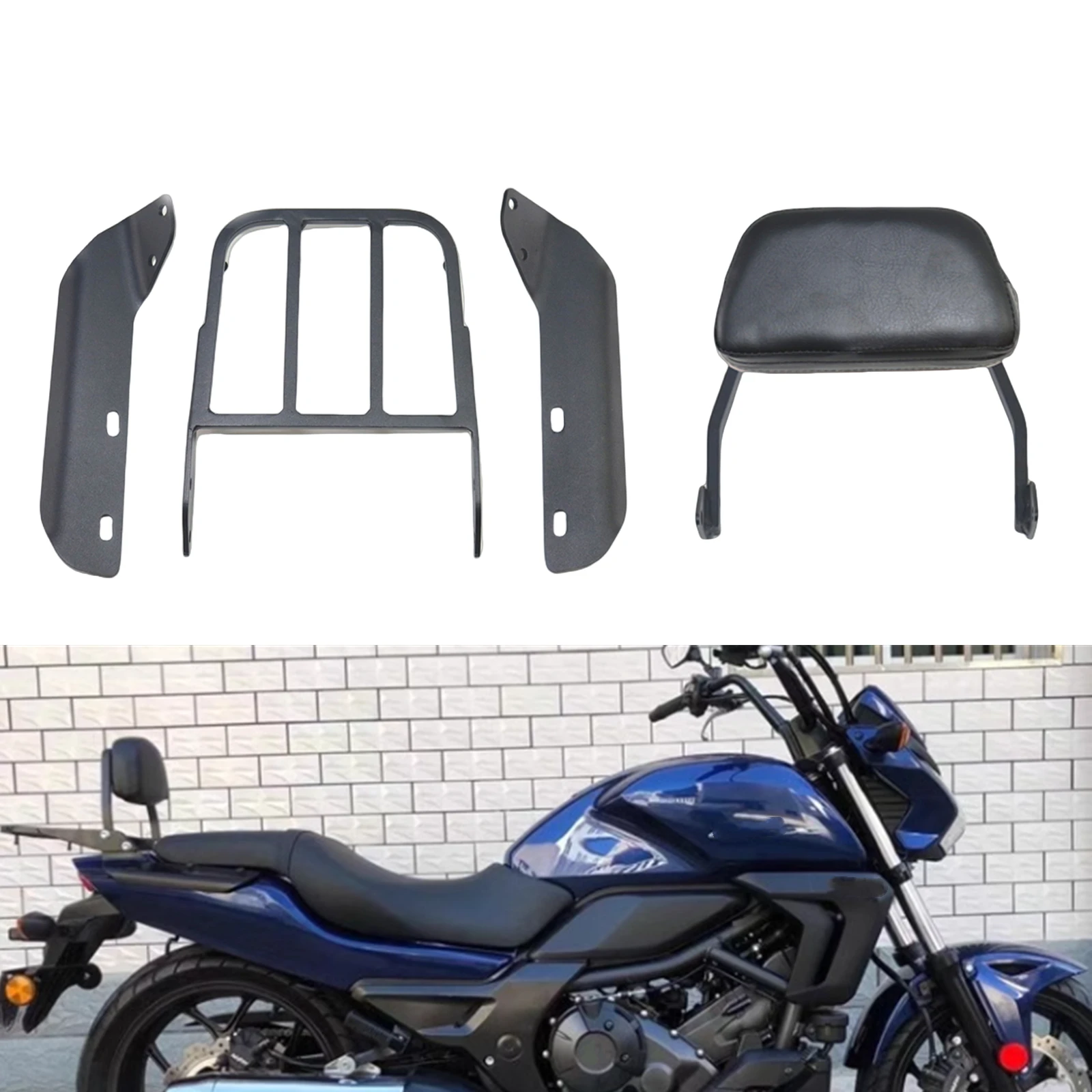 

Motorbike Backrest Bracket Luggage Stand Rack For Honda CTX700 CTX700D CTX700N CTX700DN 2014-2018