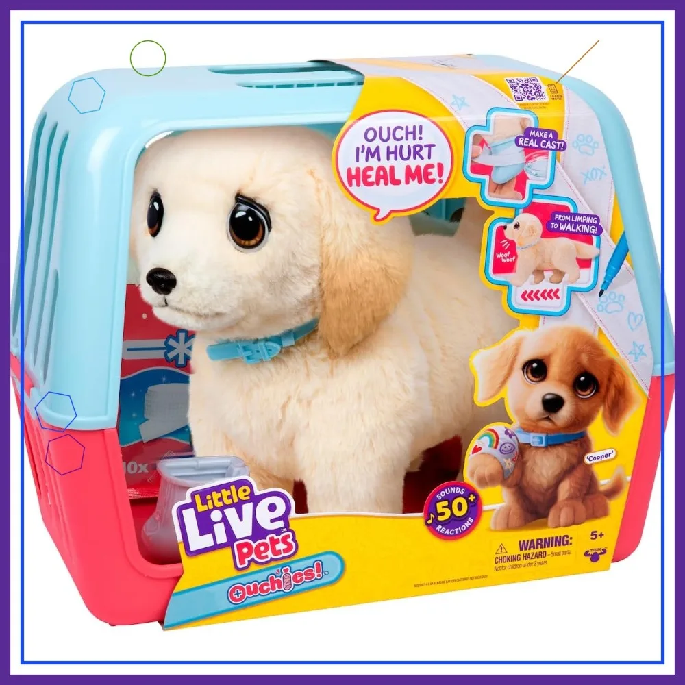 

Interactive Limping to Walking Puppy Toy with Vet Carrier, 50+ Sounds, for Kids Ages 5+