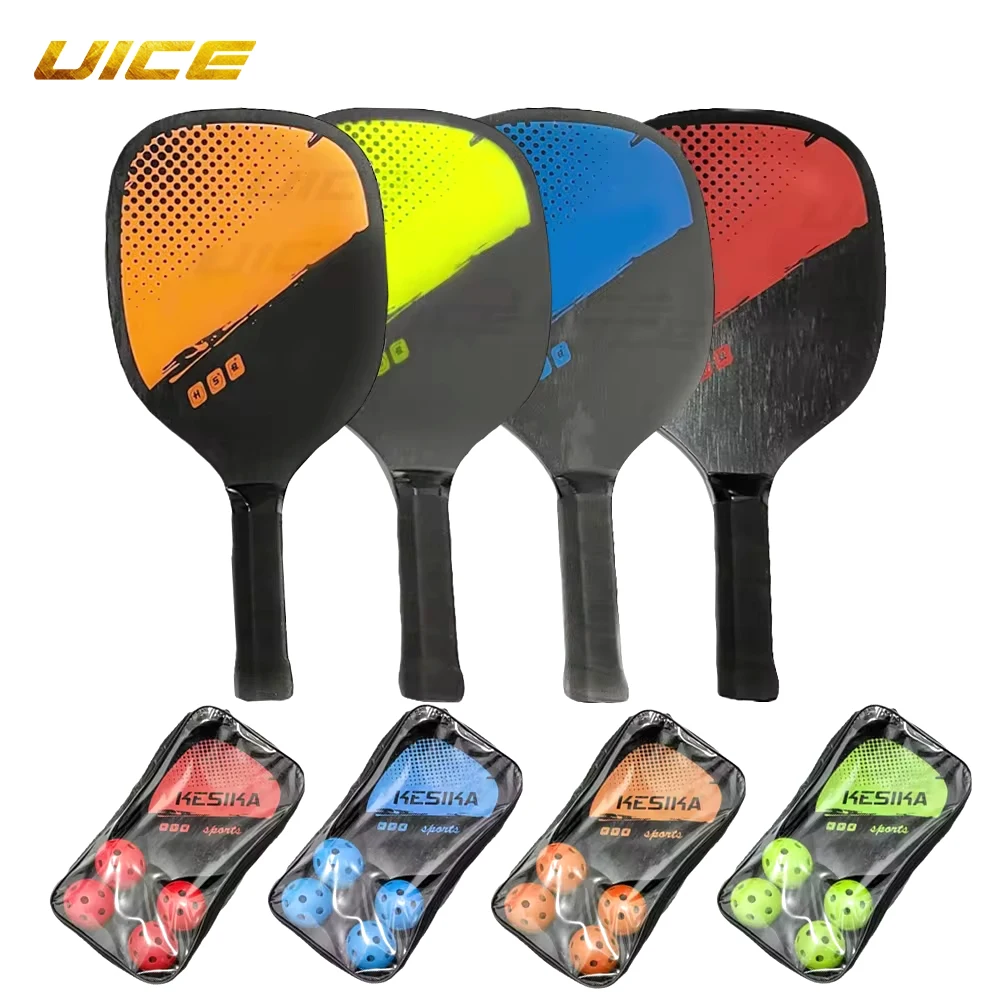 Pickleball Paddles Rackets Set Portable Pickle Paddle Set Of 2 Ultra Cushion Racquet Rackets 4 Pickle Balls Racquet Bag