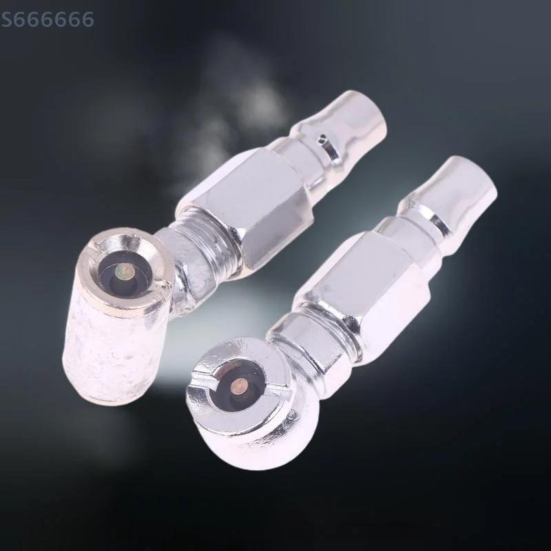 Motorcycle Tire Replacement Adapter, Multifunction Silver Inflator, 1-Piece Quick Connect Inflatable Nozzle.