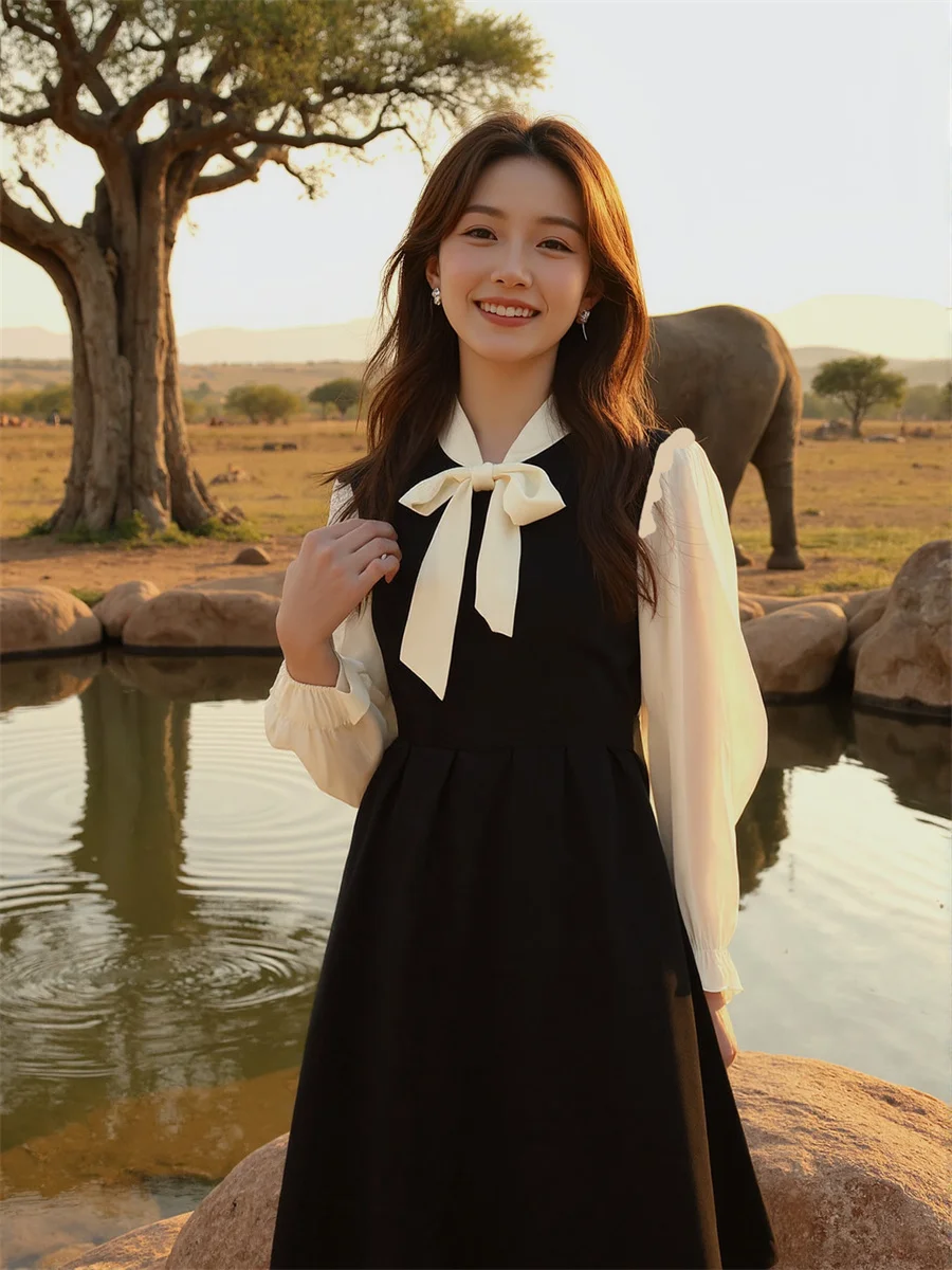 Vestido longo preto feminino até o tornozelo vestido de noite ouro pérola ilusão recorte um ombro cordão cintura império bordado