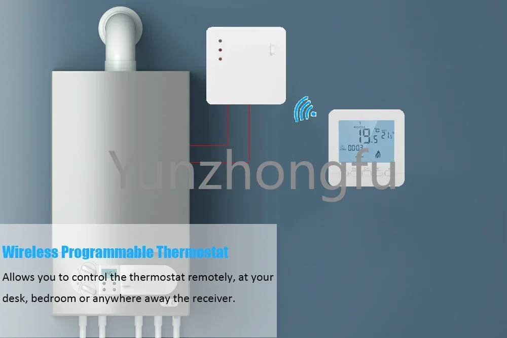 Wireless Smart Programmable Electric Heating Thermostat for Under Floor Heating System