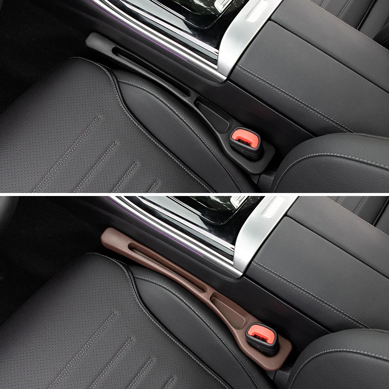 Car Seat Gap Organizer - Black Multi-Function Storage Block for Preventing Items from Falling, with Additional Storage Pockets