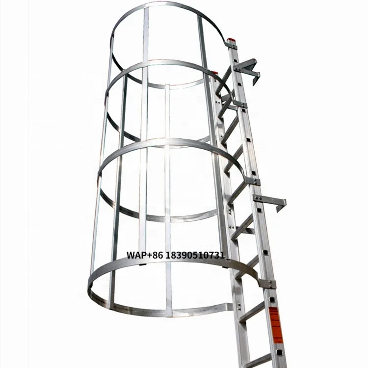 

Надежная лестница для доступа на крышу из сварной стали/алюминия
