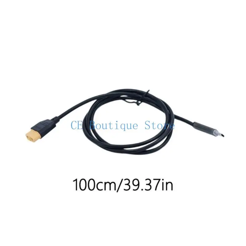 652F 3,28 фута длиной USB C TO XT60 Power Cable Мале с линией проволоки разъема для женского разъема для опоры для зарядного до