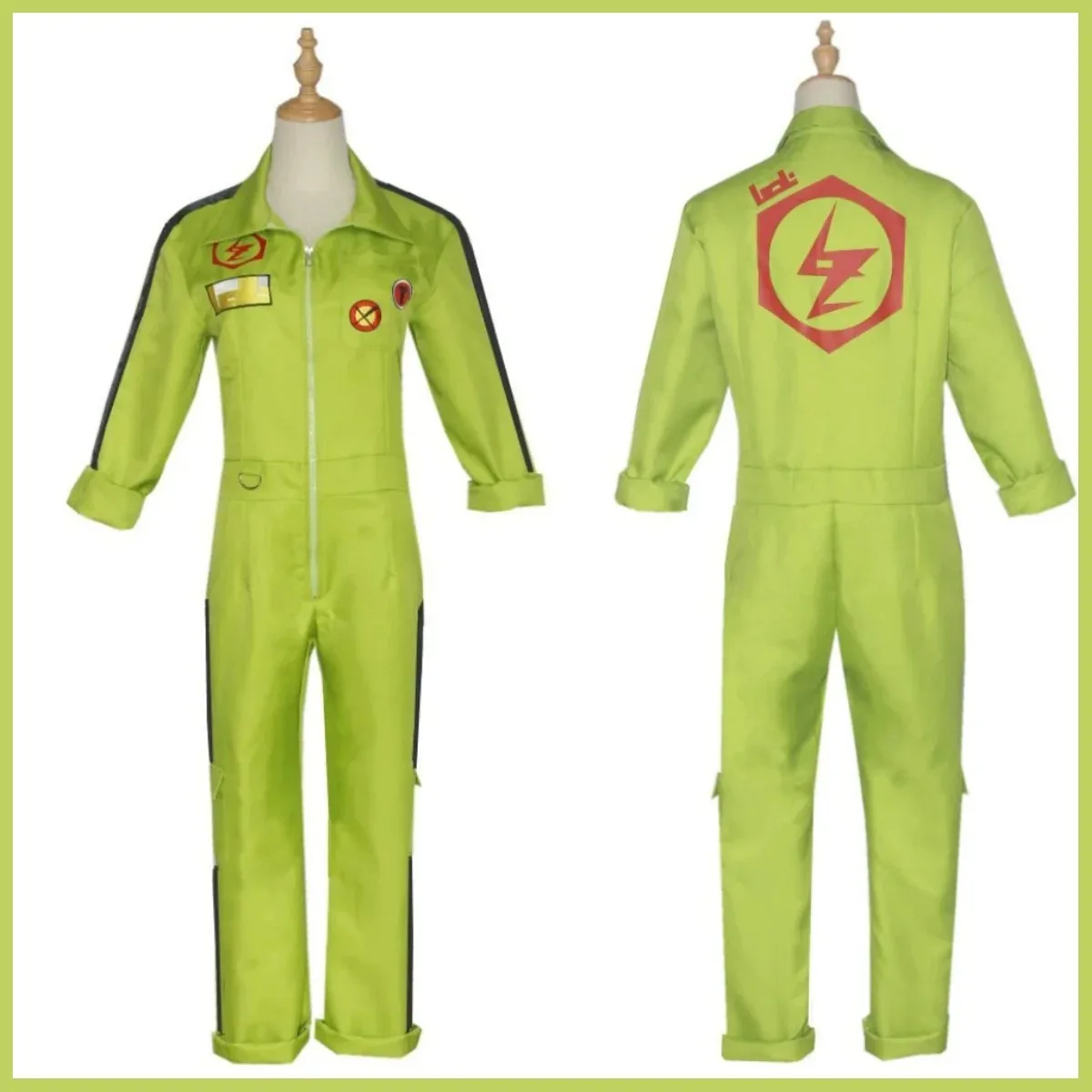 Disfraz de Anime Kazuichi Souda, monos verdes de manga larga, uniformes de trabajo, traje de fiesta de Carnaval y Halloween para hombre y mujer adulto