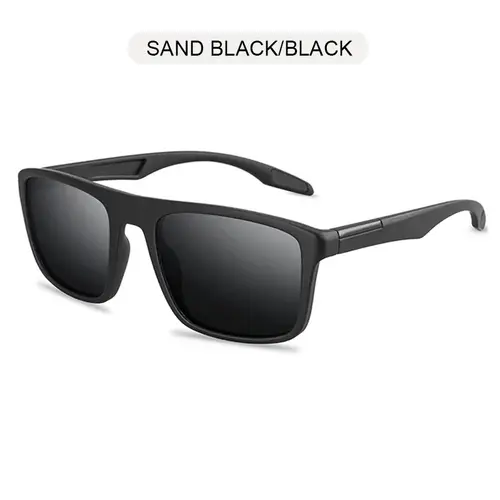 Vintage Square Men Sunglasses Polarized Fashion Black Sun Glasses Male Stylish Driving Shades Sports Eyewear UV400 - Image 7