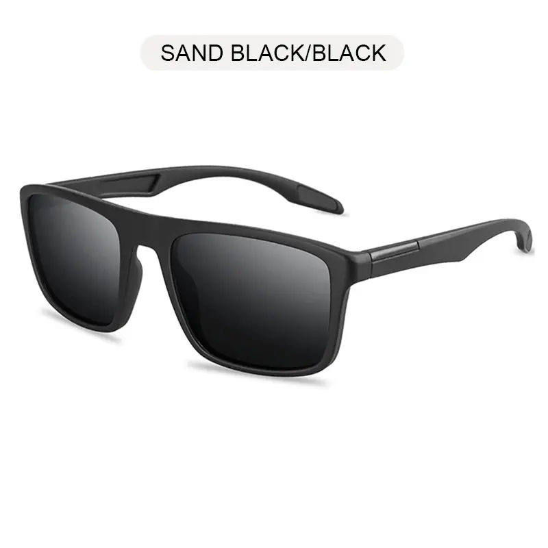 Vintage Square Men Sunglasses Polarized Fashion Black Sun Glasses Male Stylish Driving Shades Sports Eyewear UV400 - Image 7