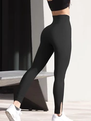 Pantaloni da yoga Leggings sportivi a vita alta senza cuciture da donna Leggings da palestra per allenamento con vestibilità aderente per il sollevamento dell'anca