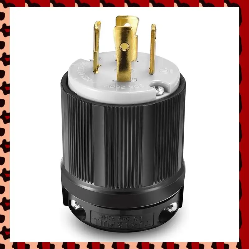 

A72P NEMA L15-30P/30C 30 А переменного тока 250 В штекерный/гнездовой разъем, функция поворотной блокировки, 3-полюсное 4-проводное заземление для безопасности