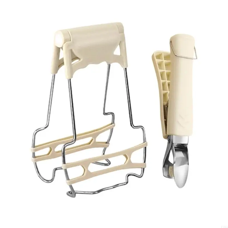   Set of 2 Long Handle Grippers Double Size Tray Lifters for Oven Safe Use