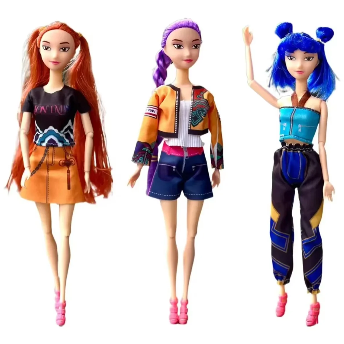 

2026#NEW Anime 30CM K-Pop Demon Hunters Doll Vinyl Toy Rumi Mira zoi Character Vinyl Mask Figurine Birthday Gift Fan Club Gifts