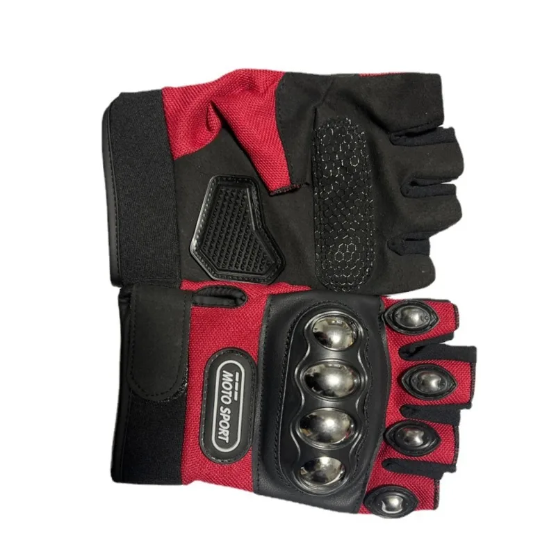 

Summer Half Finger Motorcycle Gloves Breathable Anti Fall Palm Guard for ATV MTB Cycling Moto Riding Protective Gloves Men Women