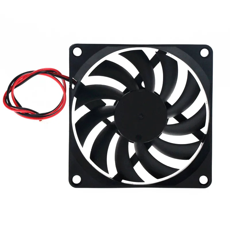 음소거 8010 80*80*10MM USB 5V 12V 24V 8cm CM 컴퓨터 케이스 냉각 팬